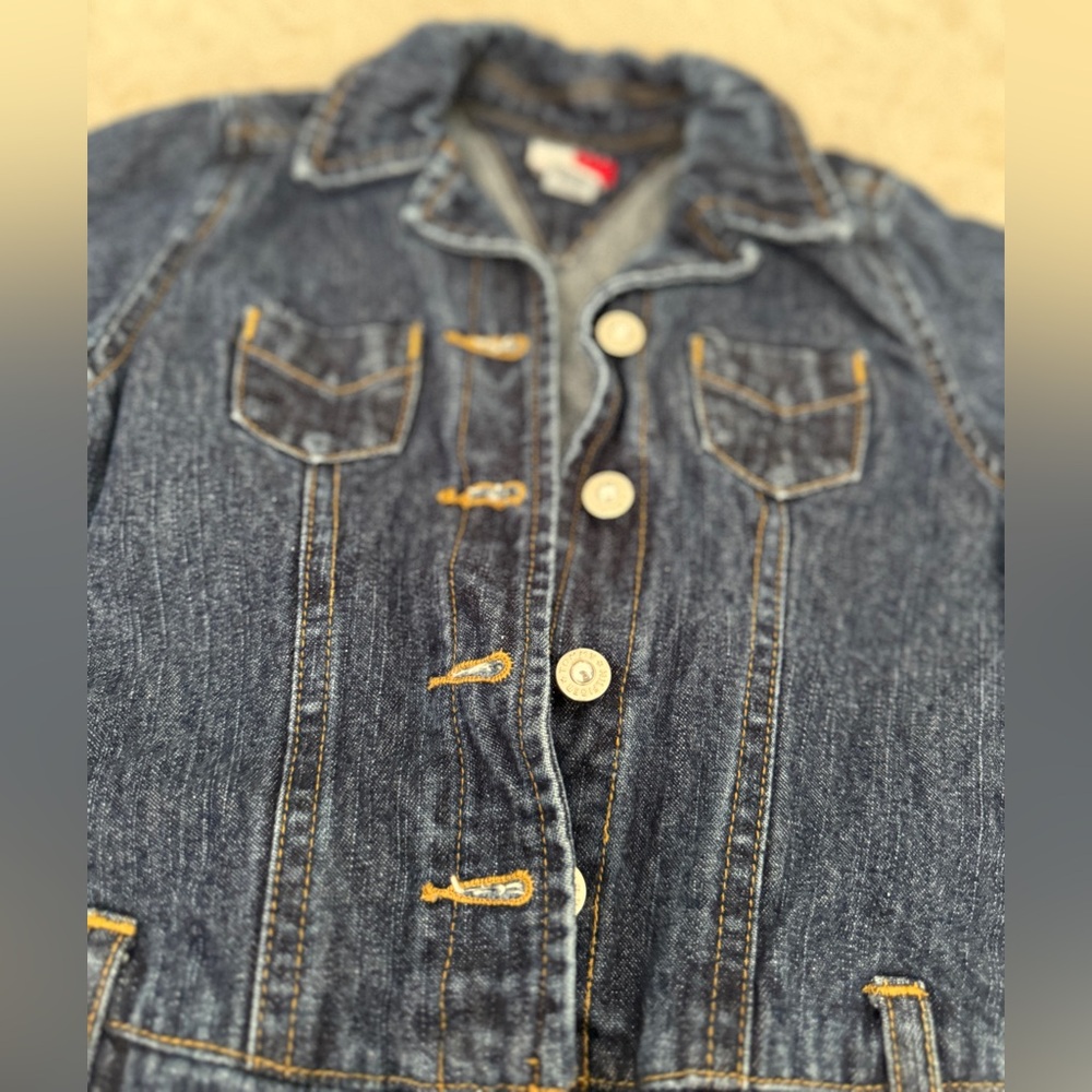 Tommy Hilfiger Girls Denim Shirt Dress Size 5 - Picture 2 of 4